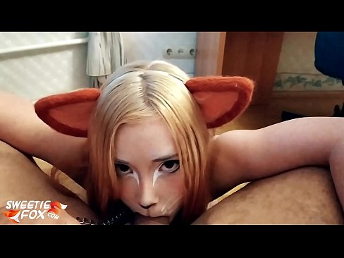 ❤️ Кіцуне ковтає член і кончить в рот Порно vk у нас ❤